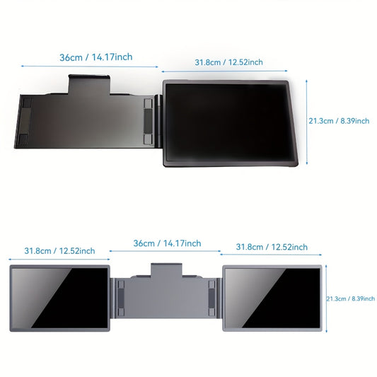 Premium UHD Laptop Screen Extender – 14" FHD 1920×1200 IPS Dual Display with Business Bag, Plug & Play for 13–17" Laptops