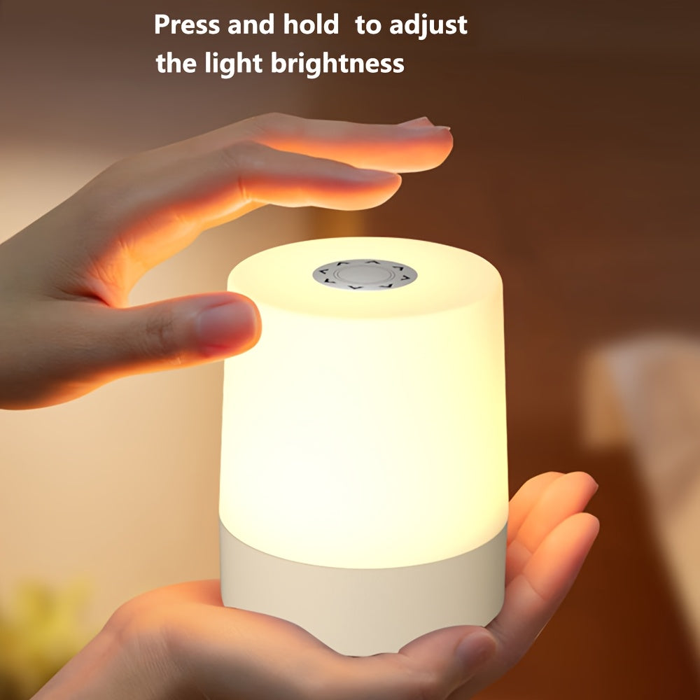 2026 Touch Bedside Lamp – Portable Dimmable LED Table Light with 3-Color Warm White Modes & USB Charging, Perfect Bedroom or Living Room Gift
