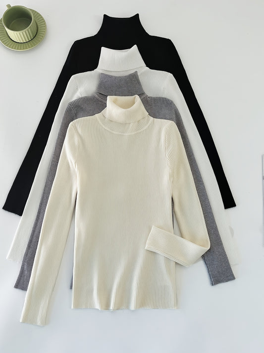 Women’s High Collar Hoodie — Casual Pullover Top