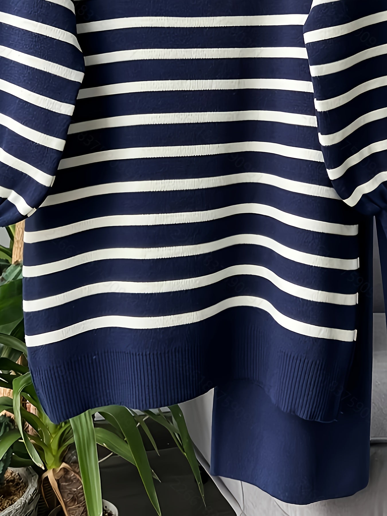 Women’s Vintage Striped Zip-Up Hoodie & Pants Set – Cozy Brown Two-Piece Fall/Winter Outfit with Stand Collar, Long Sleeves & Loose Casual Fit