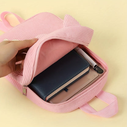 1pc ized /s Backpack with Custom Name/Text/Logo - Cute & Paw Print Design, Lightweight School for &, Adjustable Straps, Zipper Closure, Beige/Pink/Black/Khaki - Ideal Gift (Embroidery Service Included