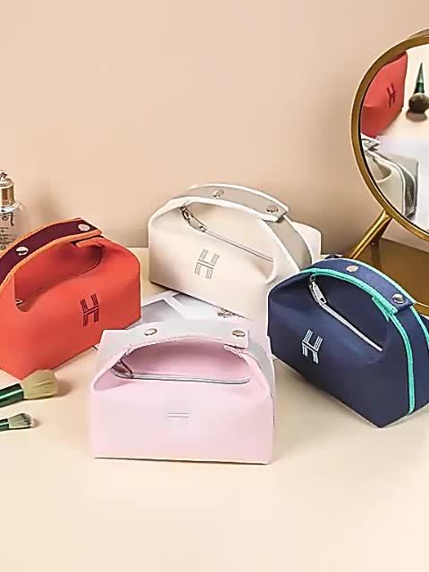 2pcs Chic Canvas Storage Bags – Portable Mini Organizers for Coins, Keys & Makeup, Stylish Travel Essentials