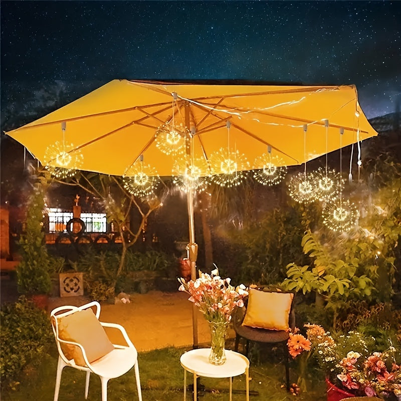 4pcs Per Set Solar Hanging Fireworks Lights
