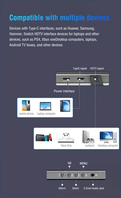 Anmite 15.6-Inch Portable Touch Monitor, 1080P HDR, Built-In Vertical Stand, Low Blue Light, Suitable for Xbox/Ps5/Switch/Mobile/Pc/Laptop Expansion.