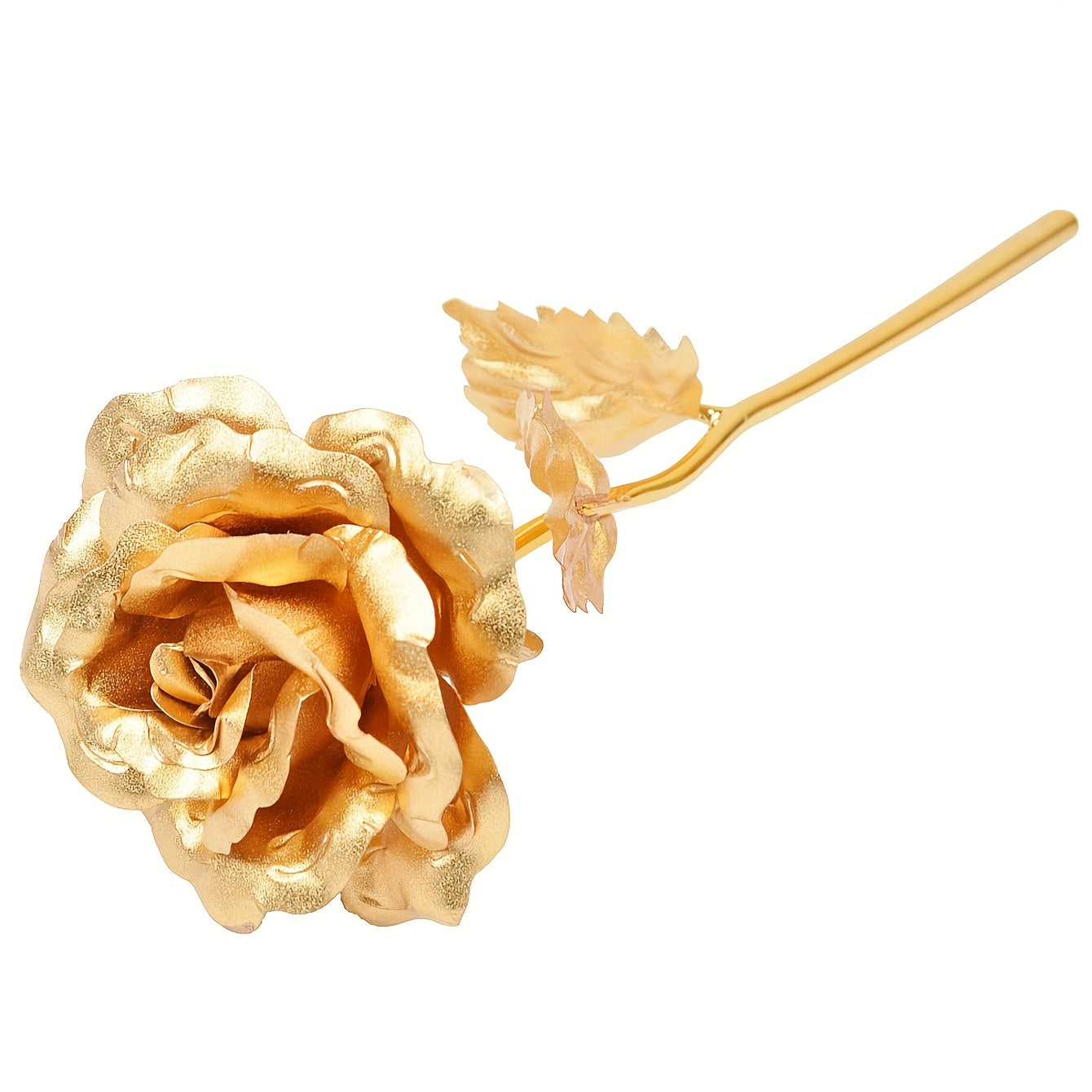 Golden Foil Rose Gift Box Set – Elegant Faux Rose Keepsake for Mother’s Day, Birthdays, Parties & Romantic Gifts