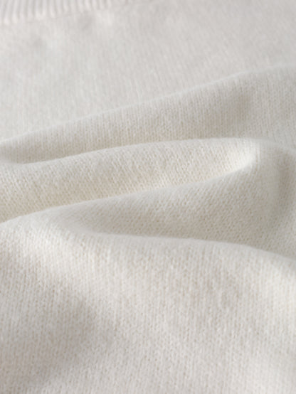 طقم ملابس تريكو نسائي لفصل الخريف والشتاء - فستان طويل فضفاض مع سترة بياقة عالية، بلون واحد