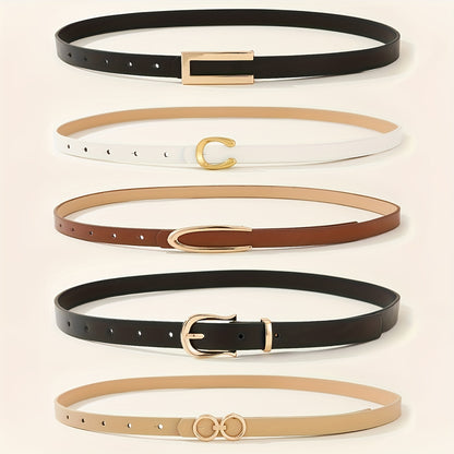 5-Pack Elegant Waist Seal Belt – All-Season Fashion Accessory & Gift Set