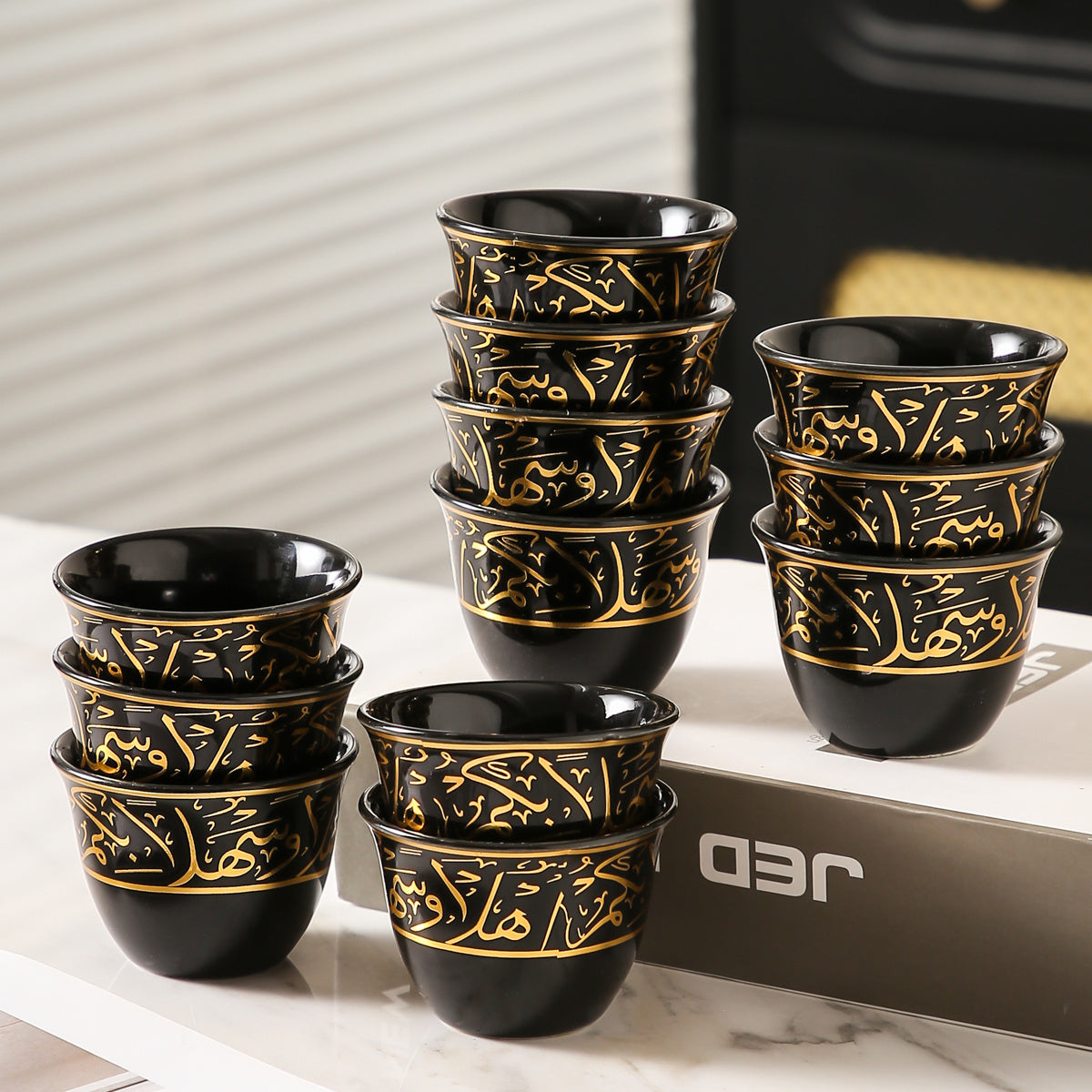 أكواب سيراميك 6 قطع، 8 قطع، 12 قطعة، مناسبة للمطبخ، غرفة الطعام، غرفة المعيشة، كهدية، كوب ماء، كوب شاي، كوب مشروبات باردة، كوب معزول، كوب قهوة، كوب شاي، مناسب للشاي، القهوة، الحليب، وعصير الفاكهة