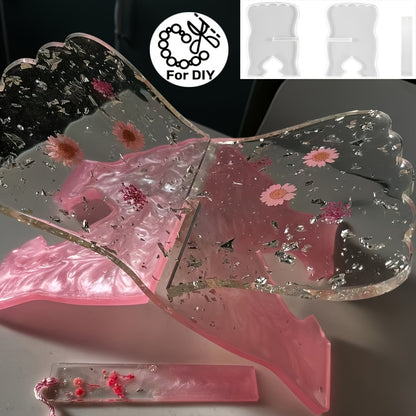 تتضمن المجموعة 3 قطع، منها رفان للقراءة وقالب سيليكون مستطيل الشكل لصنع فاصل كتب، وهي مناسبة للأعمال اليدوية باستخدام الجبس والطين وراتنج الإيبوكسي لإنشاء أعمال فنية. تتميز المجموعة بتصميم بسيط وإبداعي.