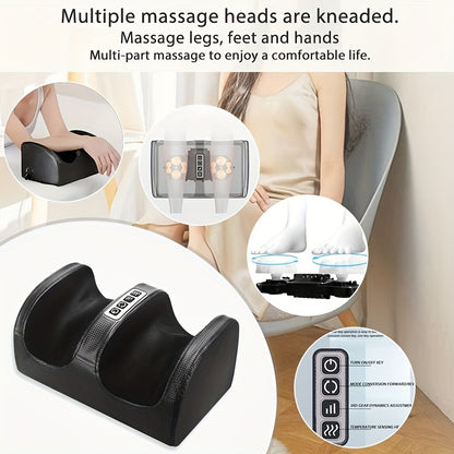 Electric Foot Massager with Heat — Deep Sole Kneading for Relaxation, Perfect Gift for Parents, Loved Ones & Friends