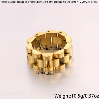 Unisex 2-Piece Interlocking Chain Bracelet & Ring Set – Luxury Multi-Color Design with Durable Gunmetal Finish, Perfect Daily Wear Gift for Him