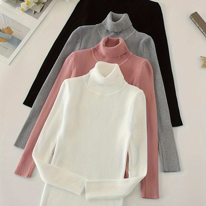 Women’s High Collar Hoodie — Casual Pullover Top