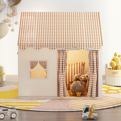 Indoor Kids’ Tent Castle – Polyester & PVC Playhouse for Family Game Rooms, Preschool Fun & Holiday Gifts (Lighting Not Included)