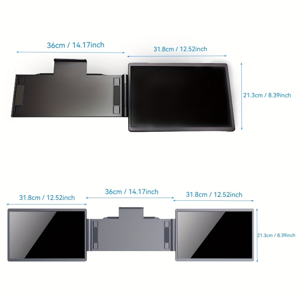 Premium UHD Laptop Screen Extender – 14" FHD 1920×1200 IPS Dual Display with Business Bag, Plug & Play for 13–17" Laptops