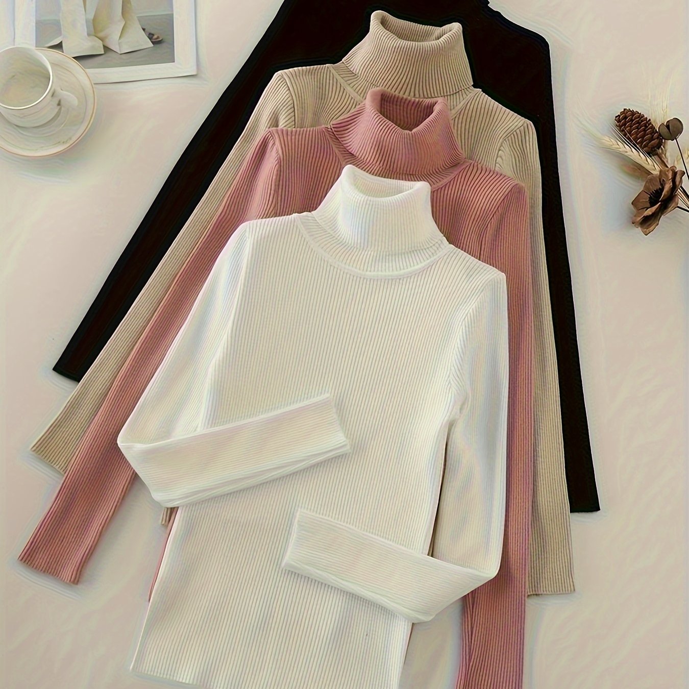 Women’s High Collar Hoodie — Casual Pullover Top