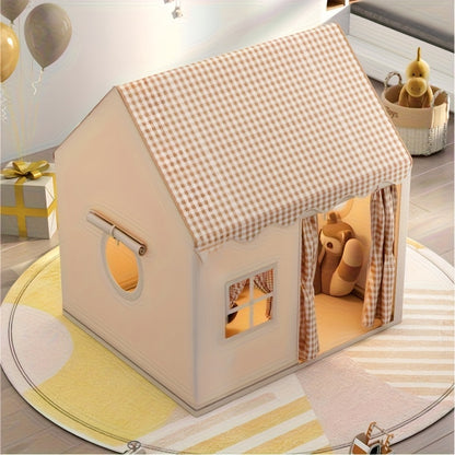 Indoor Kids’ Tent Castle – Polyester & PVC Playhouse for Family Game Rooms, Preschool Fun & Holiday Gifts (Lighting Not Included)