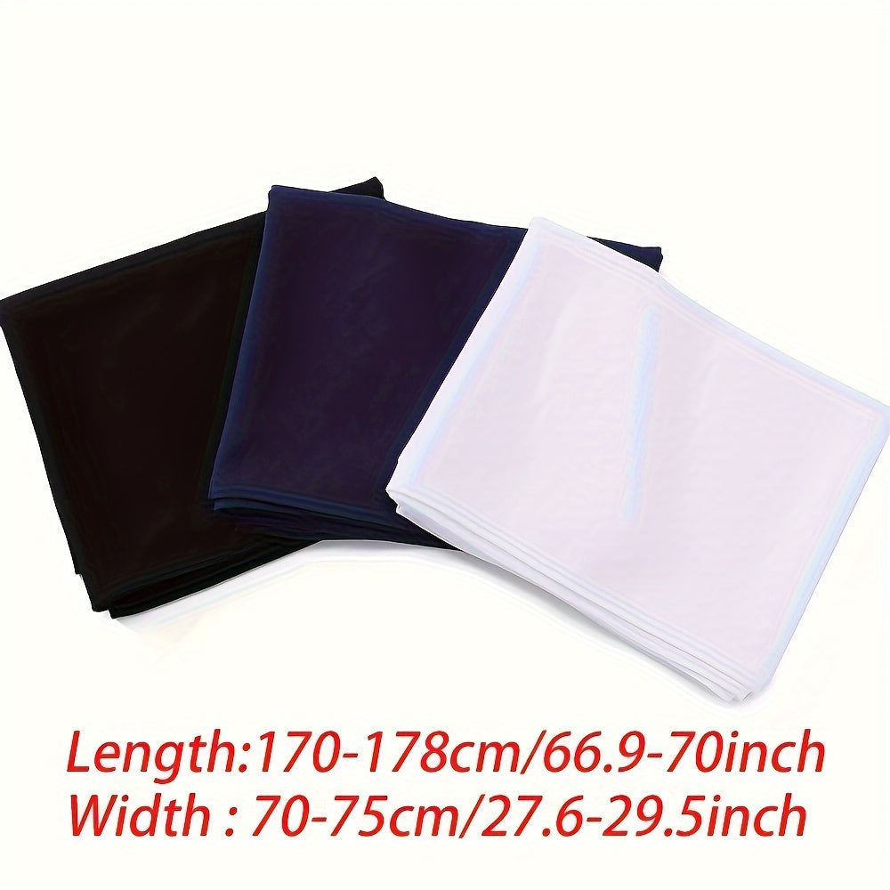 6-Piece Premium Satin Hijab Set – Non-Stretch Snug-Fit Scarves in 10 Solid Colors for Ramadan & Modest Fashion