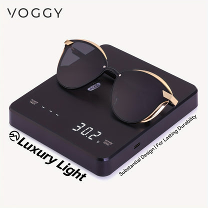 VOGGY Retro Butterfly Polarized Sunglasses – Stylish Metal Frame Unisex Eyewear for Driving & Parties