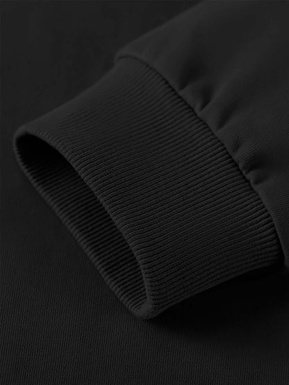 Women’s Winter Hooded Sweatshirt & Jogger Set – Casual Pullover with Letter Print, Pockets & Drawstring Waist