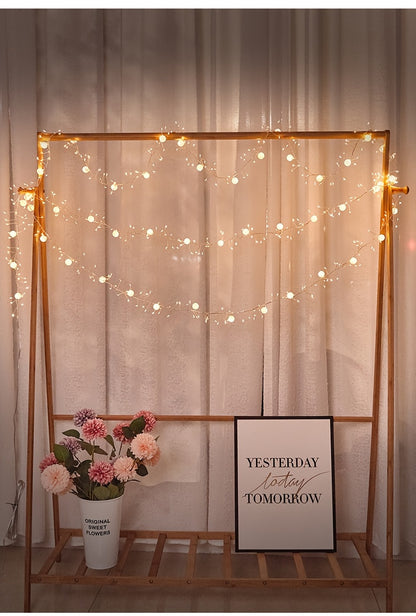 300 Cm / 118.11 Inches Long LED Ice Crack Ball String Lights - Elegant Hanging Decoration, Ramadan String Lights, Suitable for Weddings, Parties, Ramadan Festival, Eid Al-Fitr, Home/Office Decor, No Batteries Required, Easy t