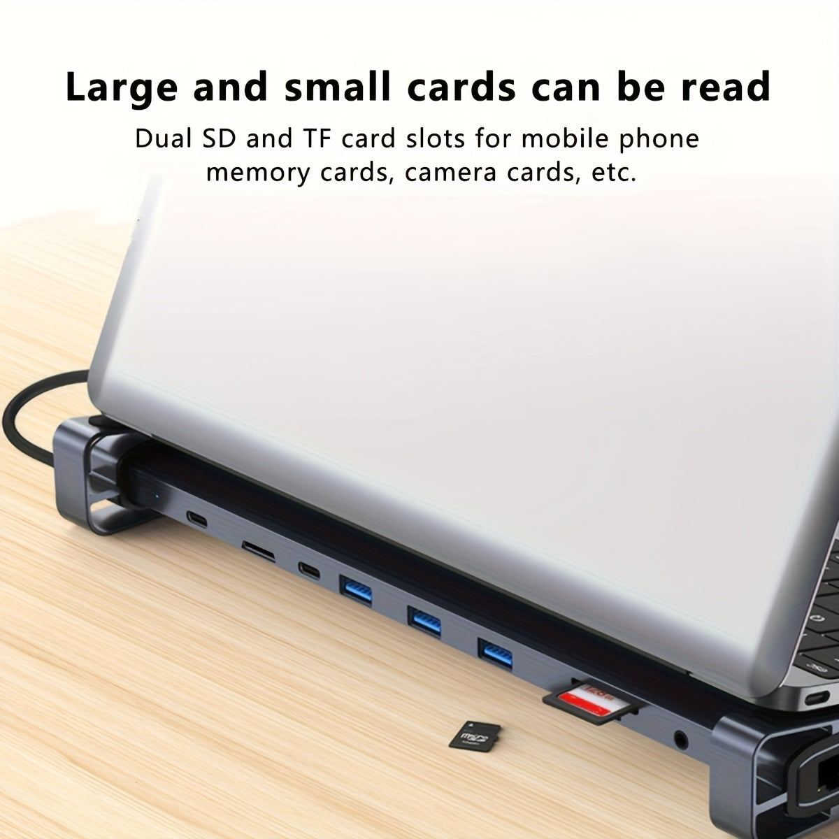 Wowssyo 10-in-1 USB-C Docking Station – Triple Display Hub with 4K HDMI, 100W PD, Ethernet, SD/TF, Audio & USB 3.0