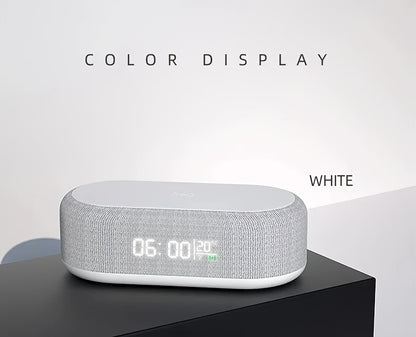 4-in-1 Night Light Alarm Clock with Wireless Charging – USB-C Digital Clock with Adjustable 3-Mode Lighting, Perfect for Travel