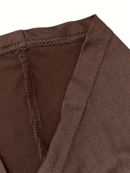 Women’s Elegant 3-Piece Outfit Set – Long Cardigan Jacket, High-Neck Vest & Skirt, Solid Color Chic Ensemble for Casual or Formal Events