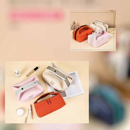 2pcs Chic Canvas Storage Bags – Portable Mini Organizers for Coins, Keys & Makeup, Stylish Travel Essentials