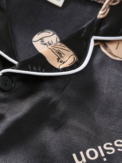 a3 Sets (6pcs) Boys’ Cartoon Short-Sleeve Pajama Sets – Open-Front Sleepwear for Comfortable Daily Home Use