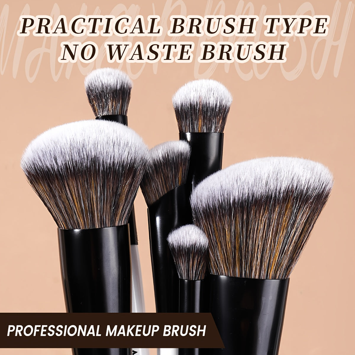 MAANGE 7-Piece Double-Head Makeup Brush Set – Soft Thick Bristles for Foundation, Powder, Blush & Travel-Friendly Beauty Application