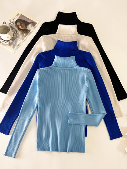 Women’s High Collar Hoodie — Casual Pullover Top