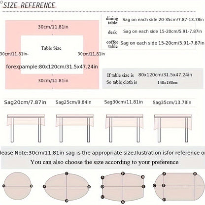 1pc Beige Islamic Tablecloth with Golden Crescent and Star Pattern - Table Cover for Ramadan, Eid, and Arabian Night Party Decor - Elegant Beige-Golden Dual-Tone Islamic Home Decor, Durable and Easy-Clean Tablecloth for Daily