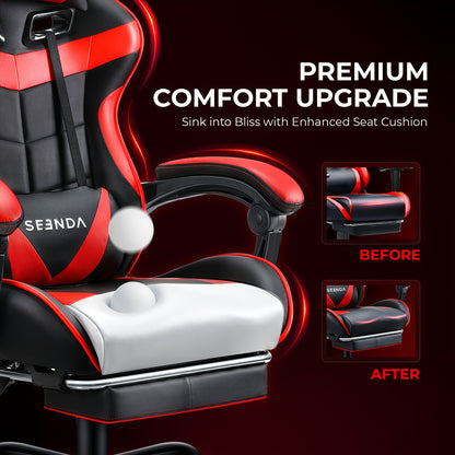 Ergonomic Gaming Chair – High-Back Recliner with Headrest, Lumbar Support & 360° Swivel for Office or Home Setup