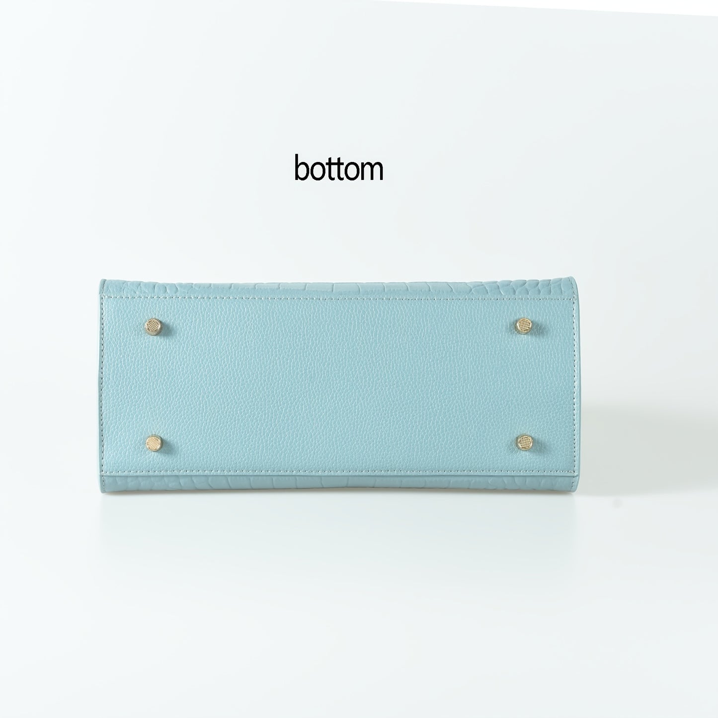 AKFU Women's Genuine Leather Handbag – Crocodile Texture Convertible Crossbody & Clutch with Detachable Strap