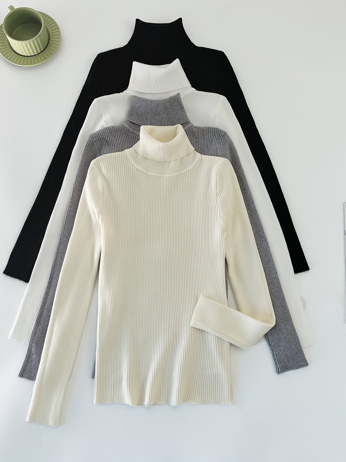 Women’s High Collar Hoodie — Casual Pullover Top