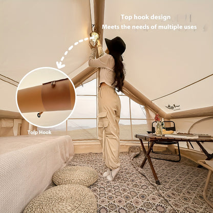 PAKICETUS 8-Person Inflatable Camping Tent — All-Season Heavy-Duty Oxford Air Cabin with Stove Jack, Easy Setup, Mesh Windows & Doors, Spacious Outdoor Shelter for Glamping, Hiking & Travel