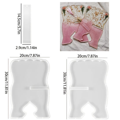 تتضمن المجموعة 3 قطع، منها رفان للقراءة وقالب سيليكون مستطيل الشكل لصنع فاصل كتب، وهي مناسبة للأعمال اليدوية باستخدام الجبس والطين وراتنج الإيبوكسي لإنشاء أعمال فنية. تتميز المجموعة بتصميم بسيط وإبداعي.