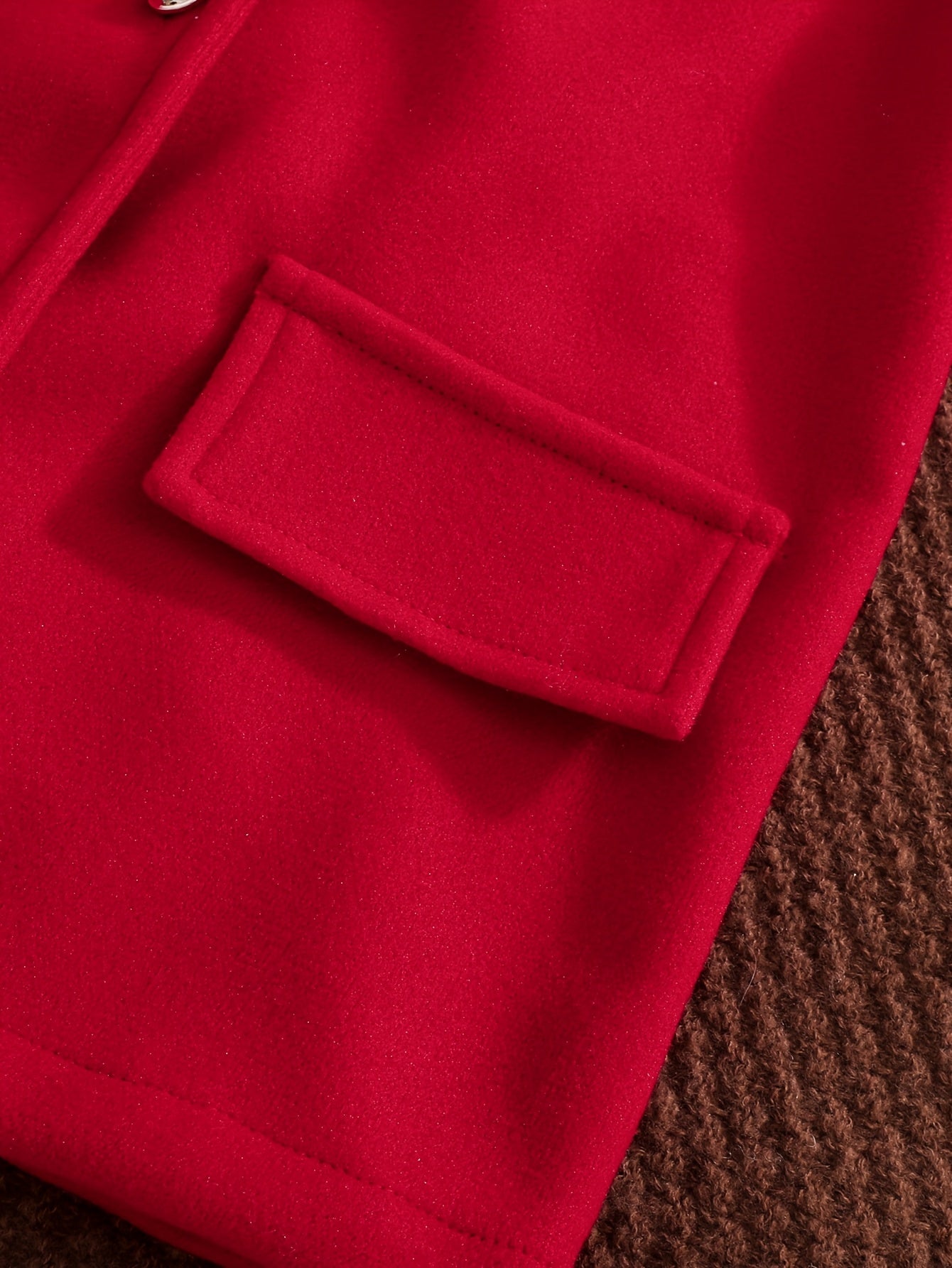 Girls’ 4-Piece Autumn/Winter Fashion Set – Button-Up Coat, Ribbed Long-Sleeve Top, Checkered Elastic-Waist Skirt & Matching Beret