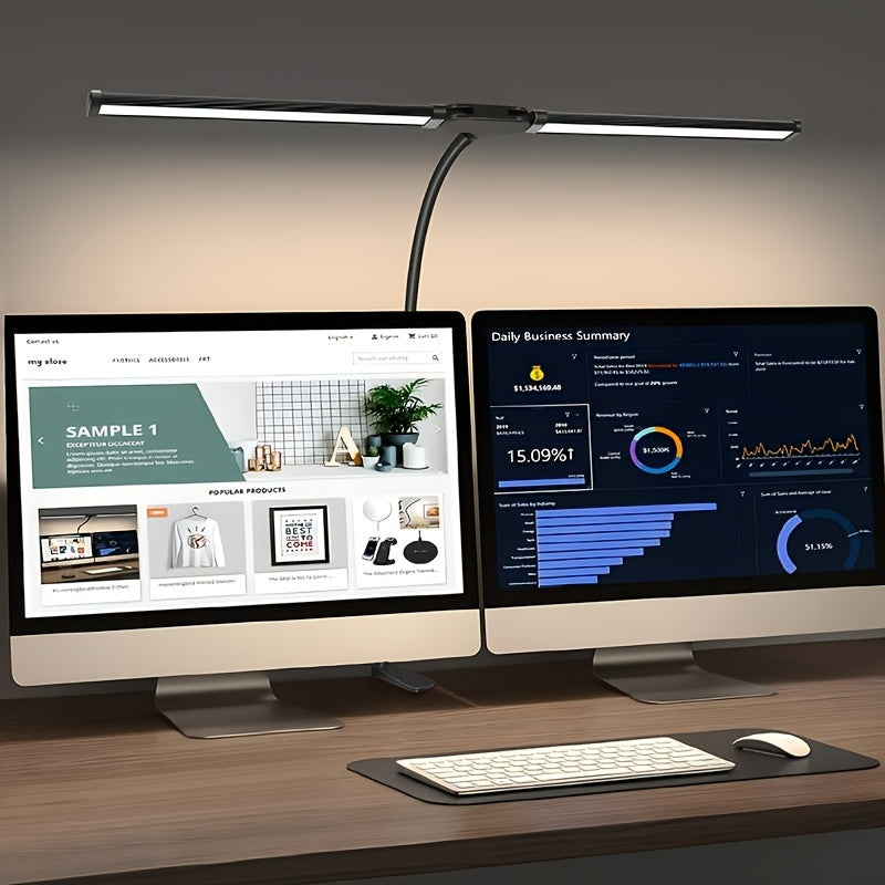 Adjustable LED Desk Lamp – Flexible Gooseneck with USB Clamp, Perfect for Reading, Study & Work