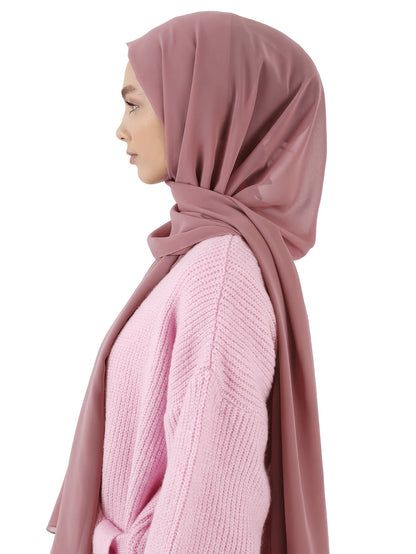 6-Piece Premium Satin Hijab Set – Non-Stretch Snug-Fit Scarves in 10 Solid Colors for Ramadan & Modest Fashion