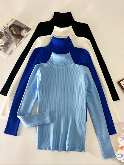 Women’s High Collar Hoodie — Casual Pullover Top