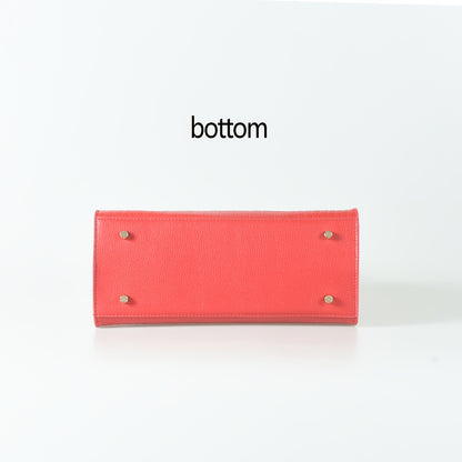 AKFU Women's Genuine Leather Handbag – Crocodile Texture Convertible Crossbody & Clutch with Detachable Strap