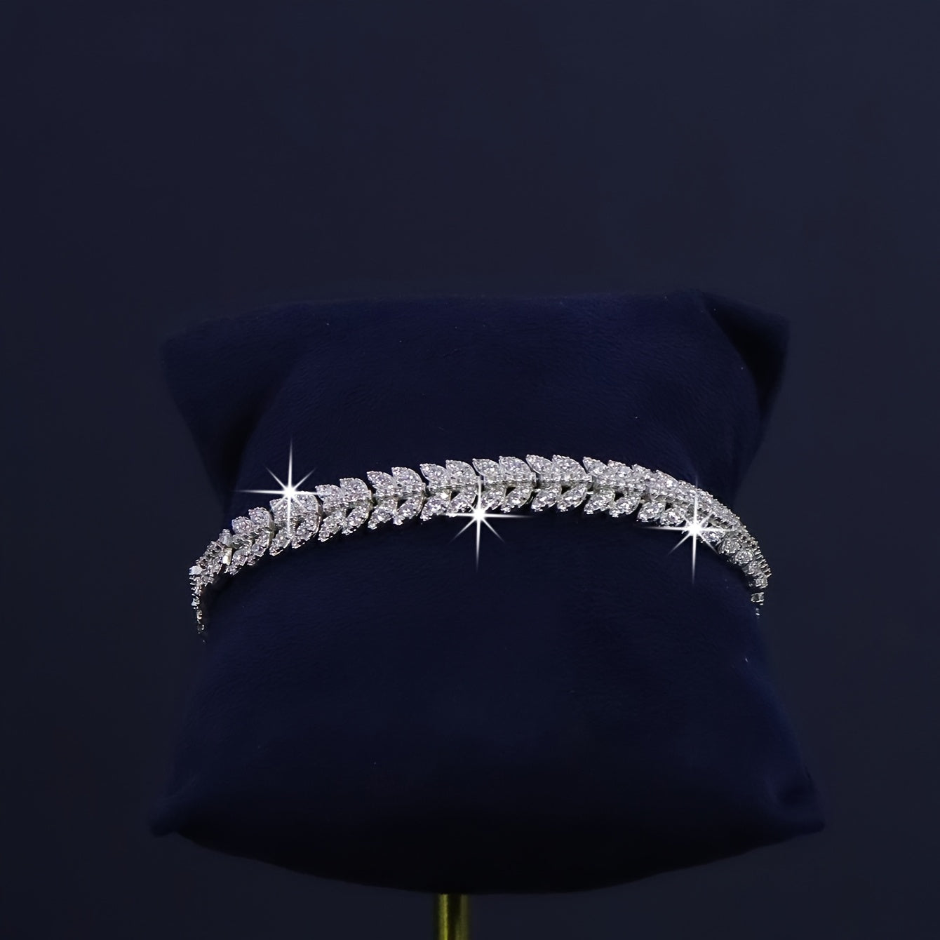 Women’s 5-Piece Leaf Design Bridal Jewelry Set – White Zirconia Ring, Necklace, Earrings & Bracelet for Weddings, Anniversaries & Valentine’s Day