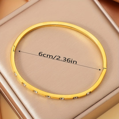 5pcs Women's Stainless Steel Bracelet Set - Elegant Interlocking Link & Beaded Jewelry, Stackable Everyday & Vacation Bangle Collection, Durable Tarnish-Resistant Watches-Like Bracelets (No Repeat Styles) for Year-Round Wear,