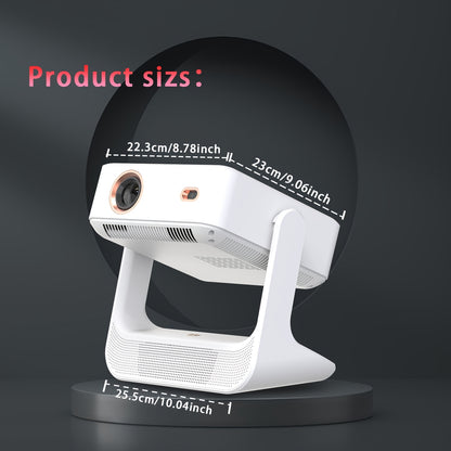 A2 Pro Smart Projector with 8-Inch Touch Screen – Android 12, Native 1080P HD, 4K Compatible Home Theater Projector with Autofocus & Auto Keystone Correction