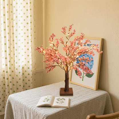Pink Cherry Blossom Lamp – USB/Battery Powered Decorative Branch Light with Warm Glow for Home & Special Occasions