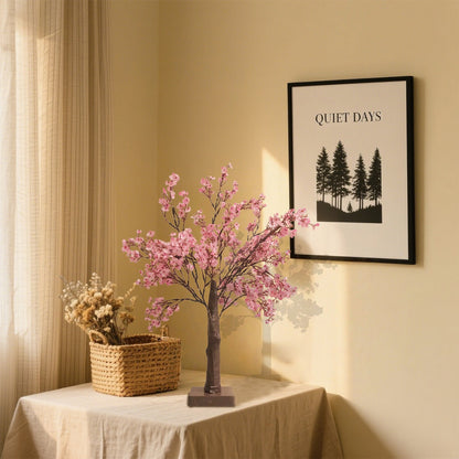 Pink Cherry Blossom Lamp – USB/Battery Powered Decorative Branch Light with Warm Glow for Home & Special Occasions