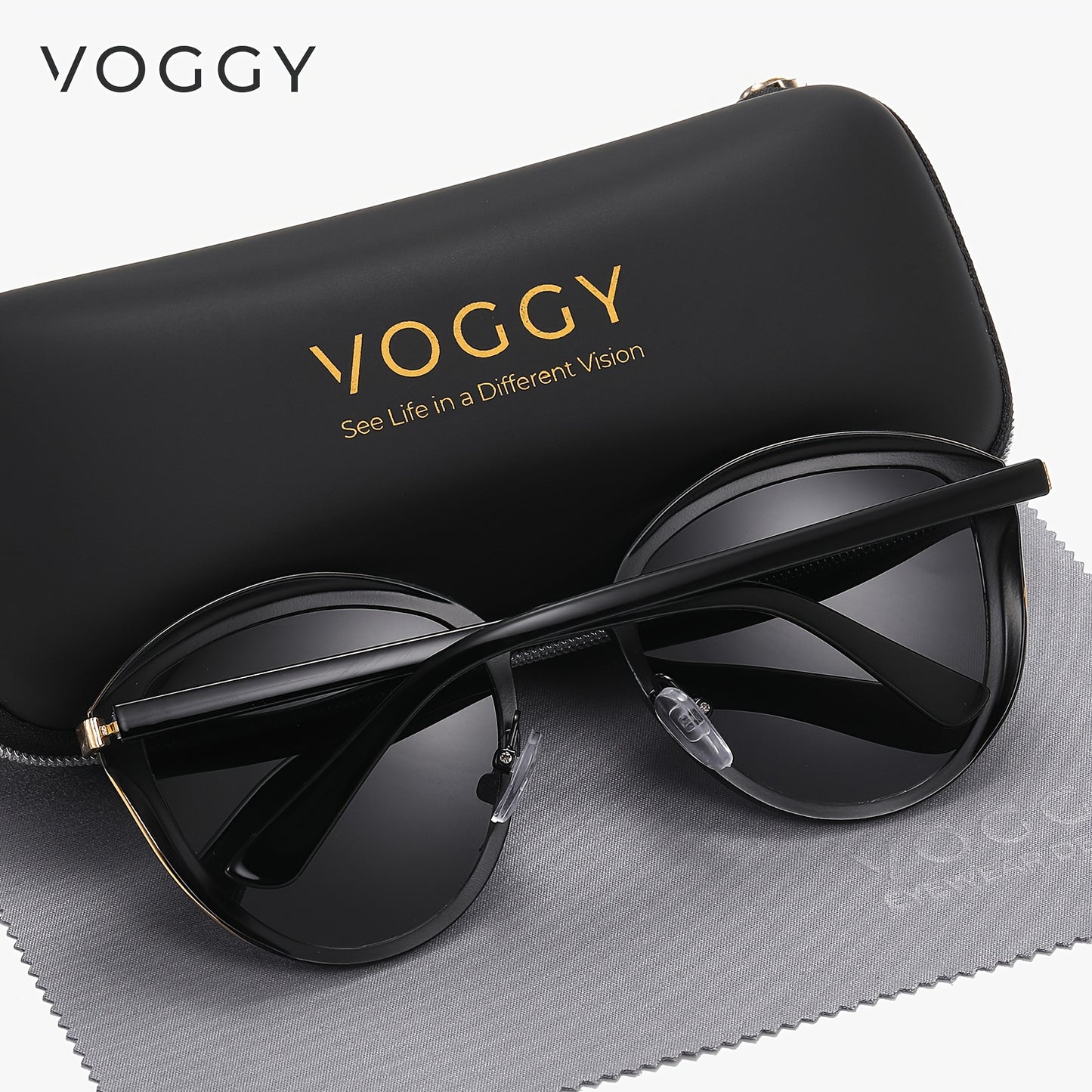 VOGGY Retro Butterfly Polarized Sunglasses – Stylish Metal Frame Unisex Eyewear for Driving & Parties