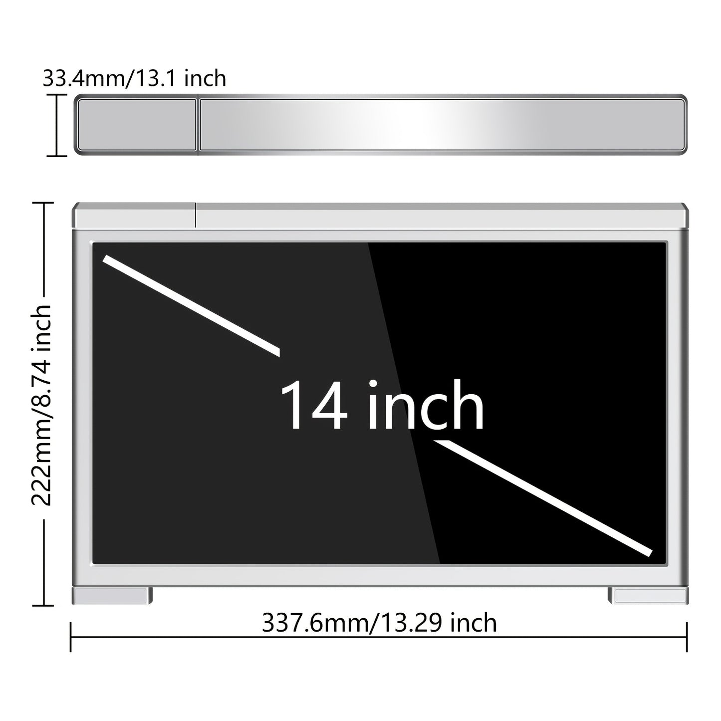 Kulee TripleView 14" Laptop Extender