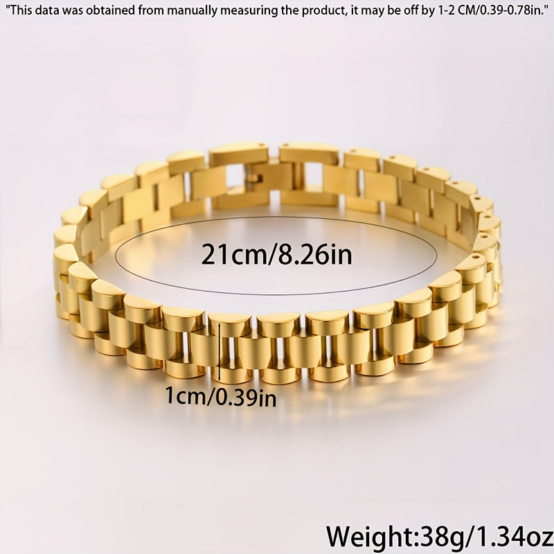 Unisex 2-Piece Interlocking Chain Bracelet & Ring Set – Luxury Multi-Color Design with Durable Gunmetal Finish, Perfect Daily Wear Gift for Him